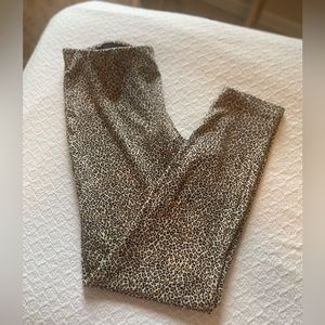 Jules & Leopold lepoard stretch pants Large